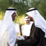 رئيس الدولة يستقبل حاكم رأس الخيمة وولي عهده